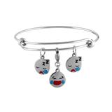 Stainless Steel Emoji Bangle VBA010S VNISTAR Bangles