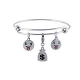 Stainless Steel Emoji Bangle VBA013S VNISTAR Emoji Steel Bangles