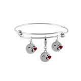Stainless Steel Emoji Bangle VBA014S VNISTAR Emoji Steel Bangles