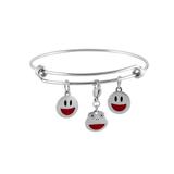 Stainless Steel Emoji Bangle VBA016S VNISTAR Emoji Steel Bangles