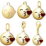 Stainless Steel Emoji Charms VC007G VNISTAR Emoji Steel Charms