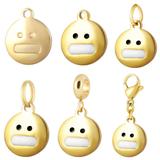 Stainless Steel Emoji Charms VC008G VNISTAR Emoji Steel Charms