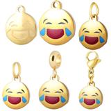 Stainless Steel Emoji Charms VC009G VNISTAR Emoji Steel Charms