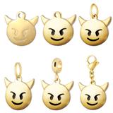 Stainless Steel Emoji Charms VC023G VNISTAR Emoji Steel Charms