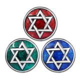 Star of David Snap Button Charms VNC007 VNISTAR Snap Button Charms