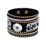 Snap Button Leather Bracelets VNP013 VNISTAR Snap Button Charms