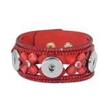 Snap Button Leather Bracelets VNP017-1 VNISTAR Snap Button Accessories