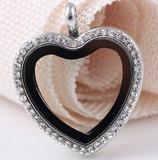 Vnistar metal alloy crystal heart locket pendant VSP055 VSP055 VNISTAR Alloy Charms